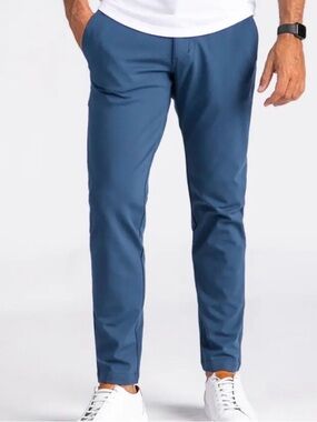 Bylt Premium BasicsNEW Everyday Pant 2.0 In Blue Sz.32x30” Preppy Sports Casual